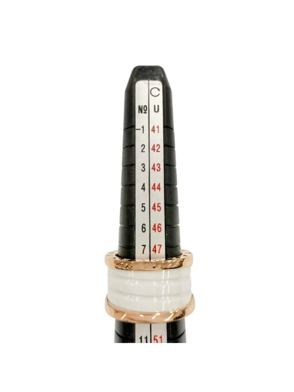 Bvlgari B-zero One Ring 750 Ceramic Pink Gold White